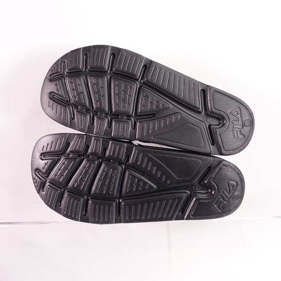 Fila Sleek Slide Sandals Black/White - Picture 5 of 9